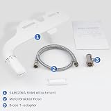 SAMODRA Ultra-Slim Cold Water Bidet Toilet Seat Attachment 0.19in UK view 7