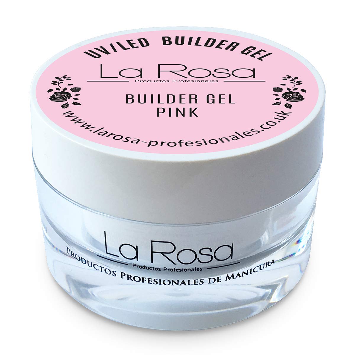 LaRosa Nails BUILDER GEL UV/LED Nail Gel, very GOOD ADHESIVE Properties PINK 30 ml — image 1