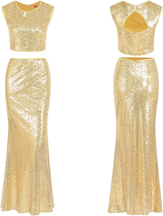 yellow gold cocktail dress