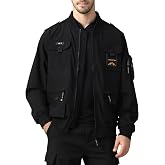 LEDUNTINO Men's Bomber Jacket, Lightweight Casual Spring Fall Windbreaker, Travel Hiking Golf Jackets