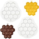 2PCS Honeycomb Mold, Honey Comb Silicone Mold Cute Bee Hive Shape | Honeycomb Pendant Molds for Resin, Chocolate Candy Fondant Baking Molds / Epoxy Casting Craft Jewelry Making Molds