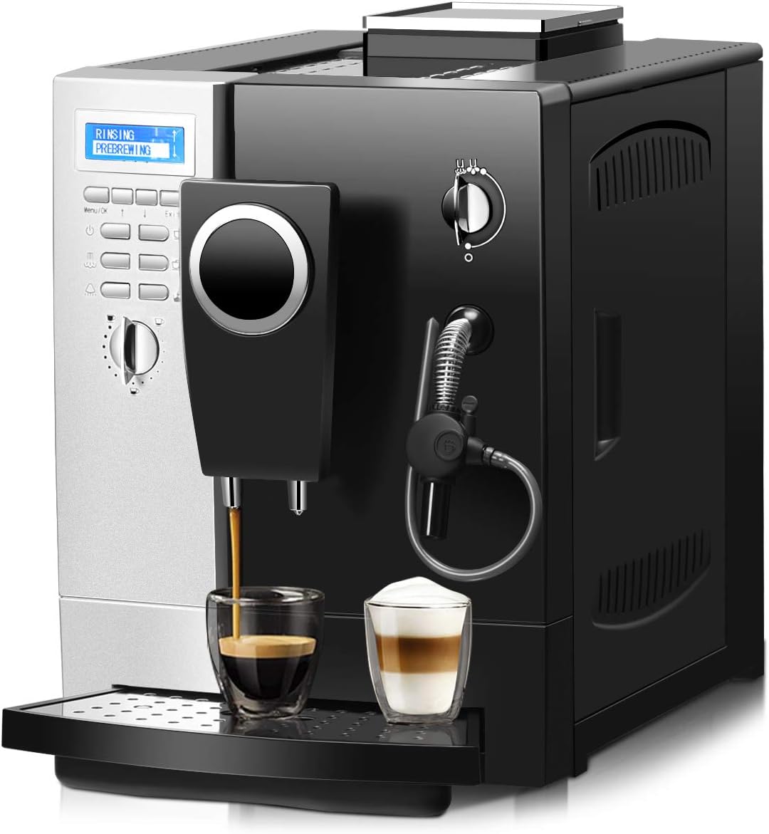 DREAMADE Machine à Café Automatique avec Broyeur à Grains Fonction de ...