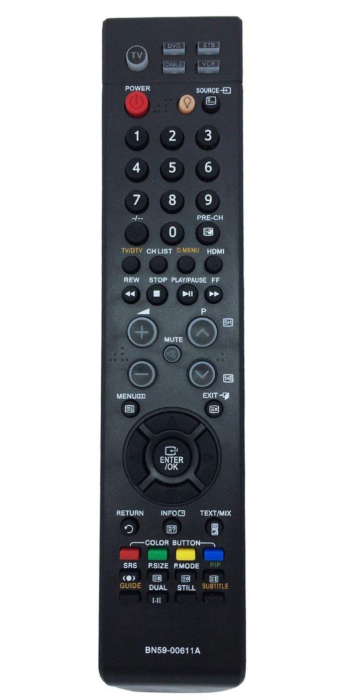 VINABTY BN59-00611A Remote Control Replace for SAMSUNG LE20S51B LE20S81B LE22S81B LE22S86BD LE26S86BD LE27S71B LE27S72B LE27S73BD LE27S74BD LE32S60BD LE32S66BD LE32S67BD LE32S71B LE32S72B LE32S73BD