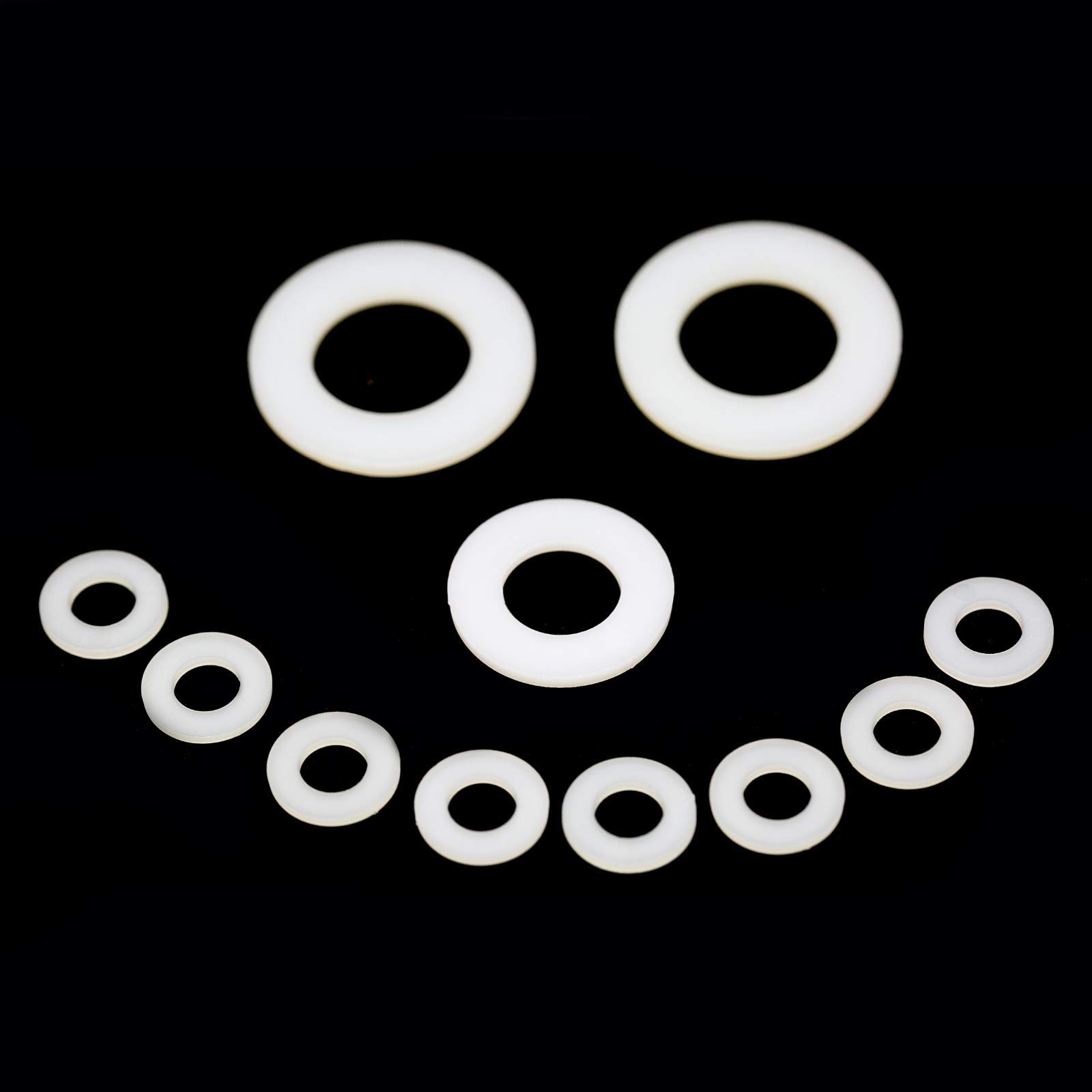 M20 (20mm) White Plastic Washers Form-A Flat Nylon Washer (Pack of 20) H09C