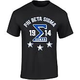 Phi Beta Sigma Three Stars Graphic T Shirt