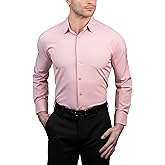 Nautica Regular Fit Long Sleeve Button Down Dress Shirts for Men - Wrinkle Free Long Sleeve Shirt Mens Formal 4-Way Stretch