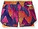 Skechers Girls' Big Print 2-in-1 Compression Short, Blazing Orange, Medium