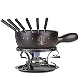 Artestia 2.11-Quart Ceramic Fondue Pot Set Cheese