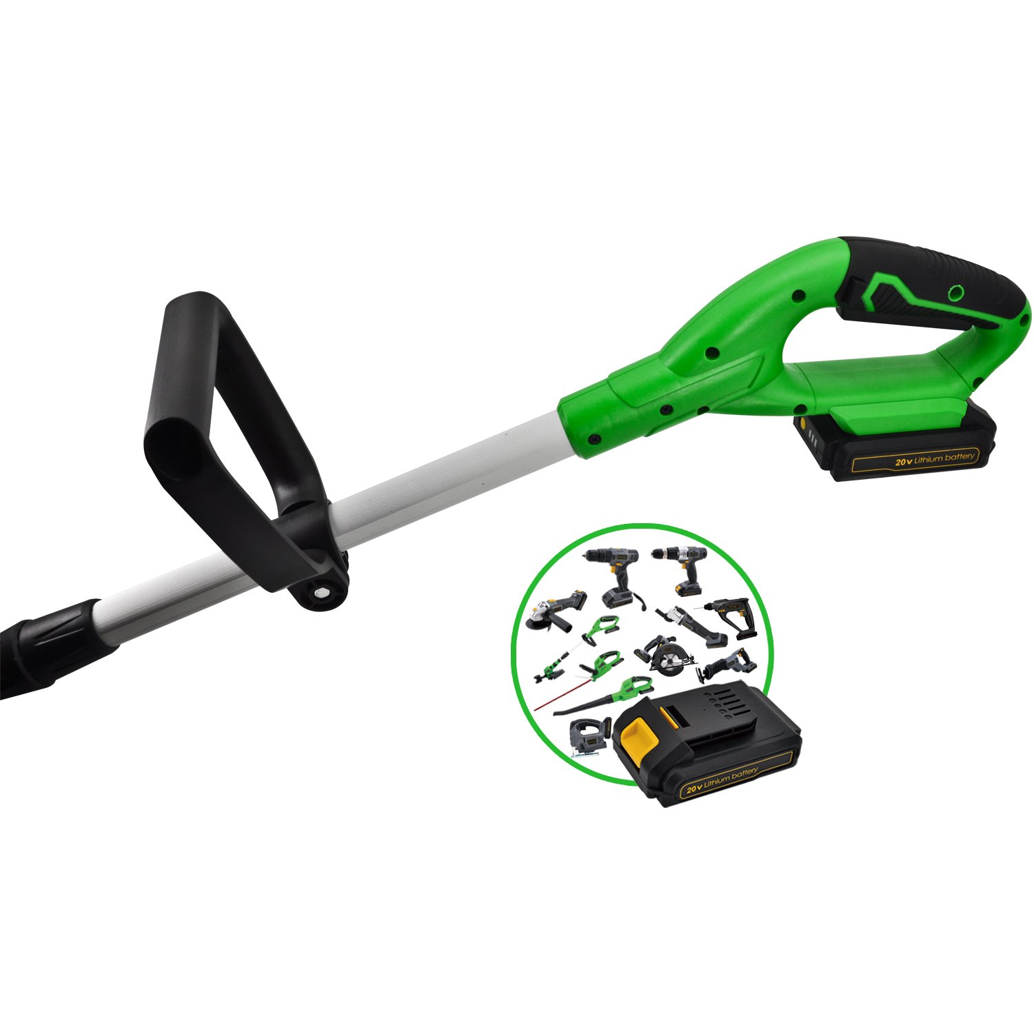 Powerland G001 Coupe-Herbe 18 V Li-ion （Y compris la batterie）