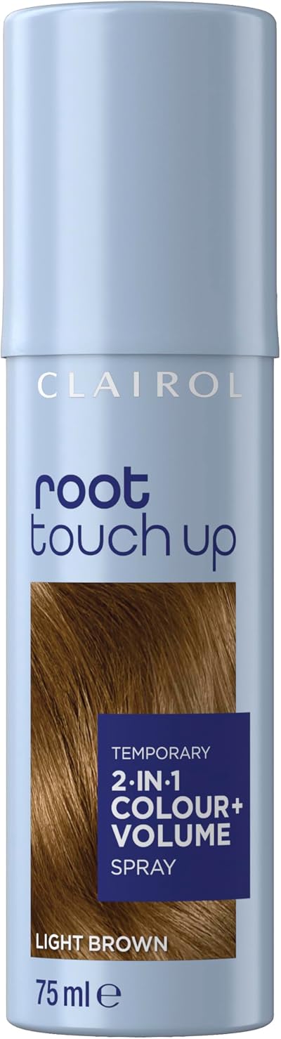 Clairol Root Touch Up Spray 2 in 1 Volume Light Brown 75ML