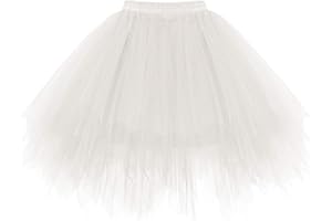 HomRain Women's 1950s Vintage Tutu Skirt Ballet Bubble Dance Skirts for Cosplay Party Adult Skirts