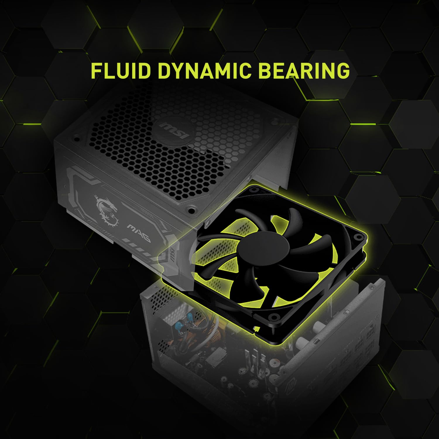 MSI MAG A1000GL PCIE5, Fully Modular Compact Gaming 1000W Power Supply, 80+ Gold, ATX 3.1 & PCIe 5.1 Ready, Native Dual-Color 12V-2x6 Cable, 10 Year Warranty