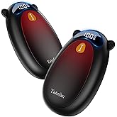 Taiofan Electric Hand Warmers Rechargeable, Cute Bear Design, LED Display, 4 Settings, Fast Heating Portable Pocket Heater Magnetic Handwarmers 2 Pack for Hunting Essentials Camping Gift for Men Women