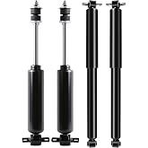 SCITOO 4pcs Front Rear Shock Absorbers Replace for Express 2500/3500 | Front Rear Shocks for Chevy Express 2500 2003-2019,for Chevy Express 3500 2003-2019 Replace 344265/344262