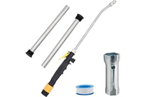 ANGONIGV 5 Pack RV Water Heater Anode Rod & Flush Wand, 9.25"L x 3/4"NPT Thread Magnesium Rod for Suburban, Mor-Flo, RV Water Heater Tank Rinser, with Hex Wrench Removal Tool