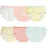 Orinery Baby Kids Underwear Breathable Cotton Panties Toddler Girls Undies Soft Assorted Briefs 6-Pack