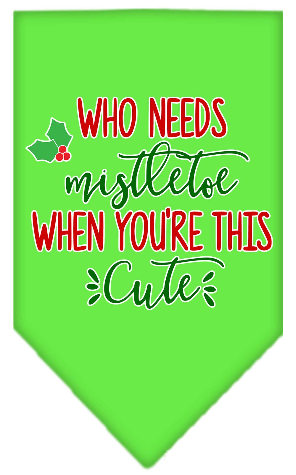 Mirage Pet Products Feeling Batty Screen Print Bandana for Pets, Large, Emerald Green