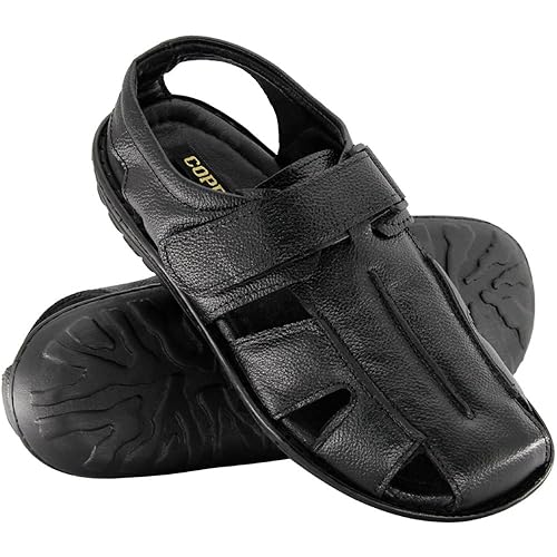 copper leather sandals