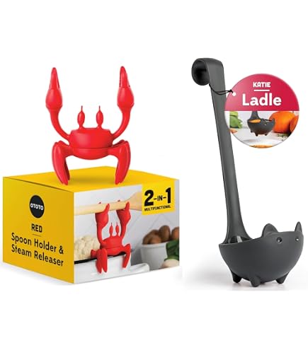 Amazon.com: OTOTO Red the Crab Silicone Utensil Rest & The