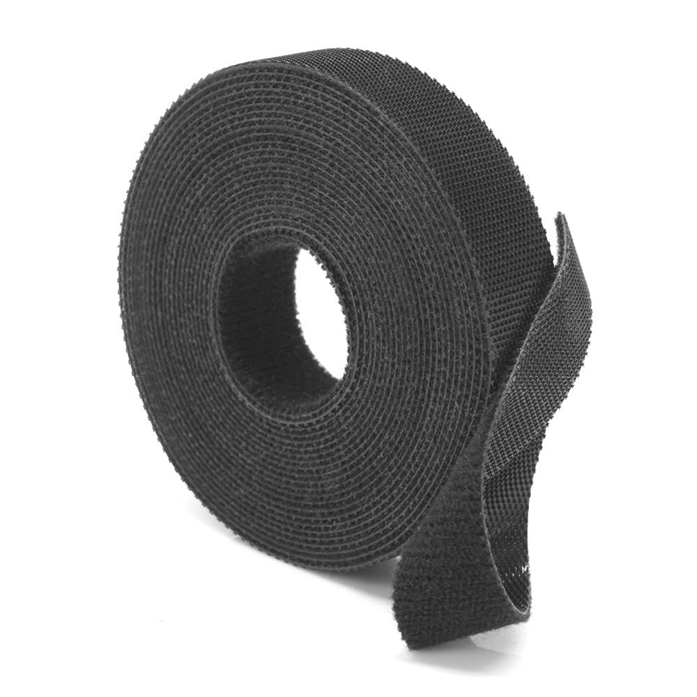 WAYTEX 73908 Self-Gripping Cable Strap Width 16 mm Black Length (5 M)