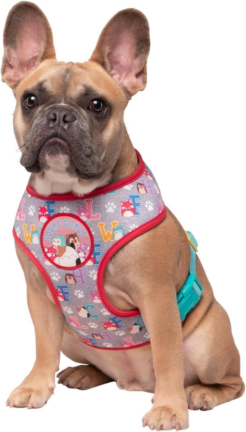 Squishmallows Original Squad Goals Dog Harness (Extra-Small Dog Harness) - Official Jazwares Pets Apparel