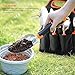 TACKLIFE Garden Tools Set, 7 Piece Stainless Steel Heavy Duty Gardening kit with Soft Rubberized Non-Slip Handle -Durable Storage Tote Bag and Pruning Shears - Garden Gifts for Men & Women GGT4A