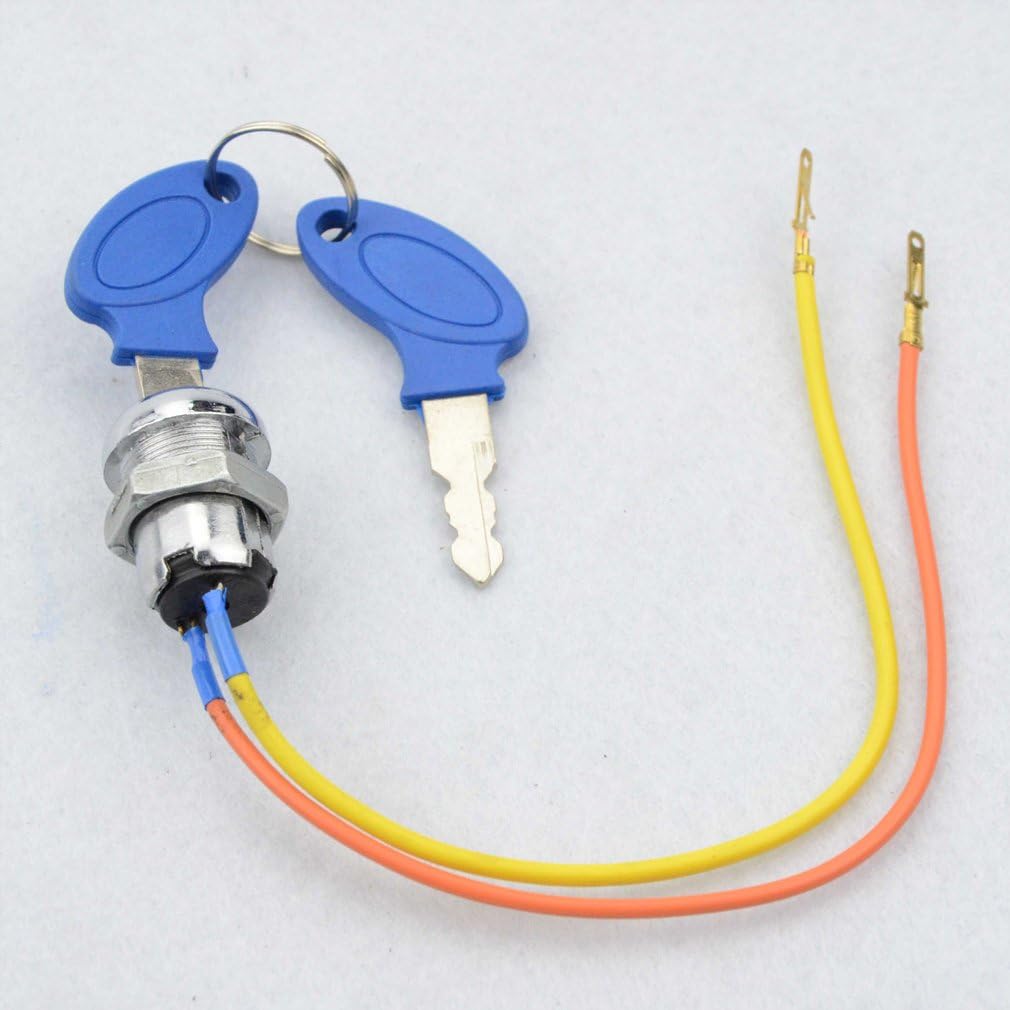 GOOFIT Universal 2 Wire Iron Key Ignition Switch Locking Keys Replacement for Electric Scooters ATV Motorbike Motorcycle Ignition Starter - Image 3