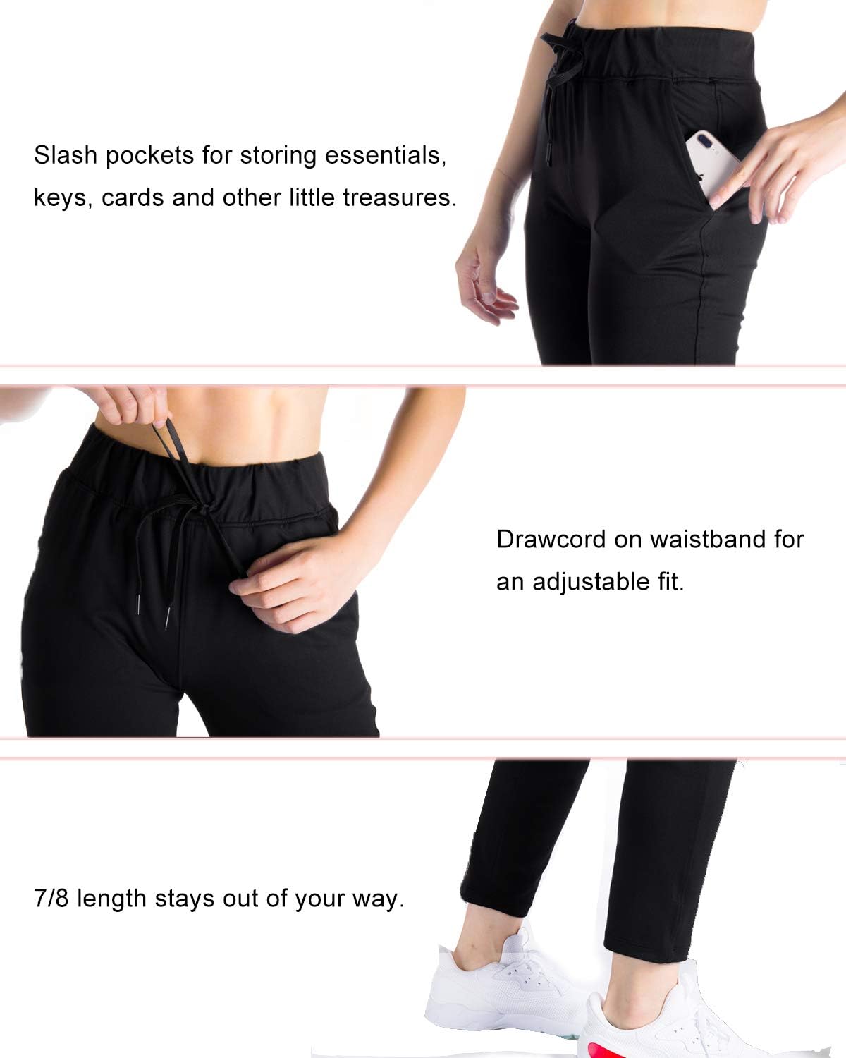 27 inch leg tracksuit bottoms womens