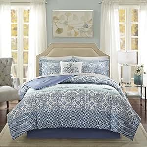 madison park essentials sybil complete comforter set blu madison park essentials sybil complete comforter set blu