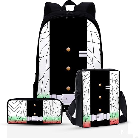 Amazon Co Jp Amycute 胡蝶しのぶ リュック 子供用 リュックサック ショルダーバッグ ペンケース 3点セット キッズ 女の子 男の子 バッグ カバン おしゃれ かわいい 和柄 生地 通学 通園 遠足 ホビー 通販