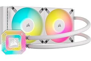 Corsair iCUE H100i Elite CAPELLIX XT Liquid CPU Cooler - Two AF120 RGB Elite Fans - 240mm Radiator - Intel® LGA 1700, 1200, 1