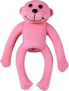 squeaky rubber monkey dog toy