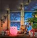Mystery 3-Modes Silicone Soft LED Multicolor Baby Night Light, USB Rechargeable Pig Night lamp with Warm White, Single Color, Colorful Breathing Modes for Nursery Kids Children Adults Bedroom Decor(C)