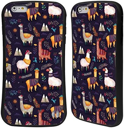Official Oilikki Llamas Animal Patterns Hybrid Case for Apple iPhone 6 Plus / 6s Plus