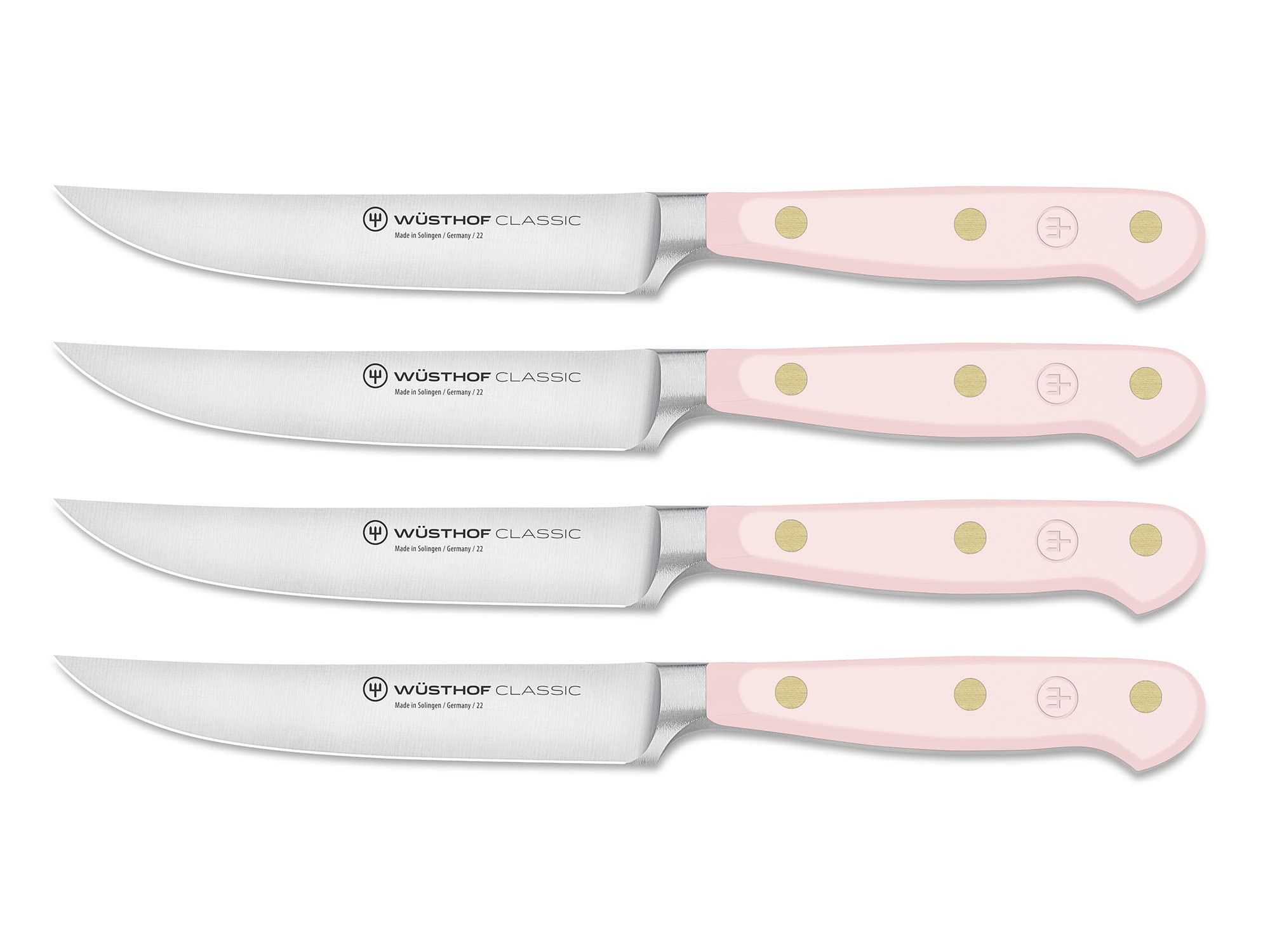 Photo 1 of WÜSTHOF Classic Pink Himalayan Salt 4 Piece Steak Knife Set