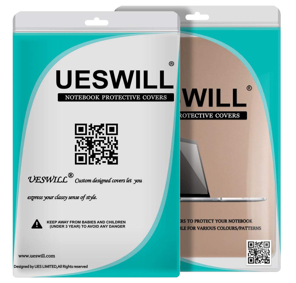 UESWILL Luxury Gold Matte Hard Shell Case Cover
