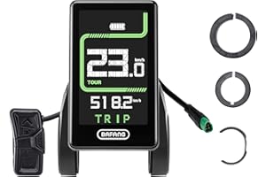 BAFANG E-Bike Display CAN Protocol - DPC020 3.4" TFT Ebike Screen CAN Bus Mid Motor with 5 PIN Male Triangle Connector for Eb