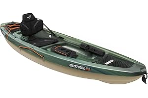 Pelican Sentinel 100X - Angler Sit on top Fishing Kayak - Lightweight - Ergolounge™ Seating System