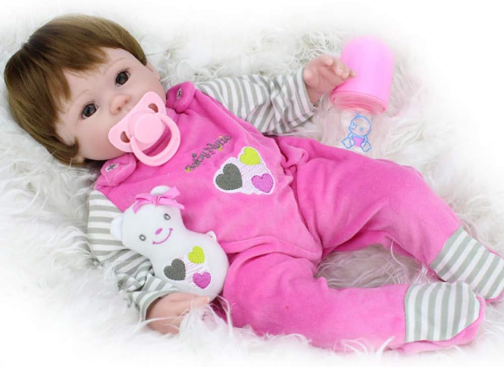 Prezzo NACHEN Reborn Bambola 45 cm Simulazione Bambino Realistico Full Silicone Vinile Carino Bambini Bambole Regalo di Compleanno Offerte