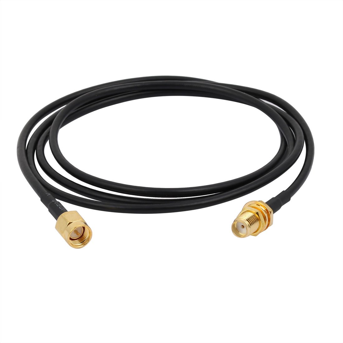 sourcing map RG174 Coaxial Antenna Extension Cable SMA Female to Male Connector 1M Length
