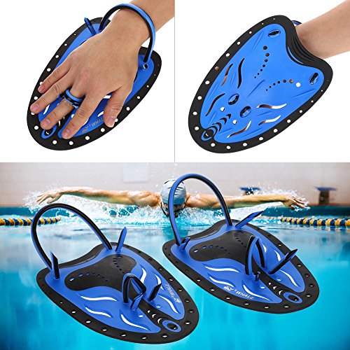 Hand Paddles,Professional Swim Training Paddles Adjustable Diving Training Hand Fin Flippers Flat Paddles Swimming Training Aid for Men Women Children(#4)