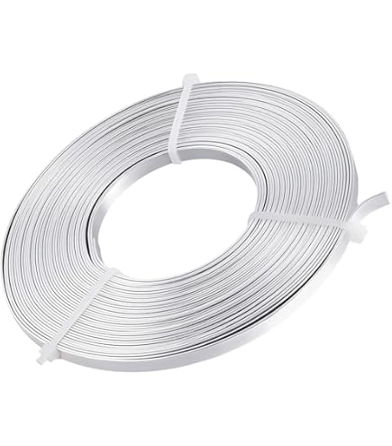 Beadalon 180S-118 - Alambre De Acero Inoxidable Semicircular Brillante De Calibre 18 Para Hacer Joyas, 5,25 M