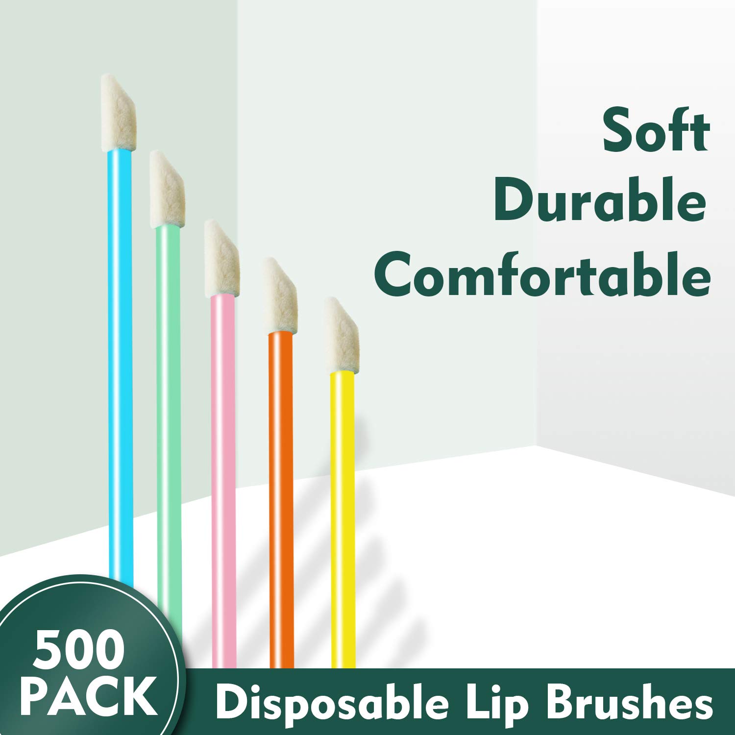 Disposable Lip Brushes Make Up Brush Lipstick Lip Gloss Wands Applicator Tool Makeup Beauty Tool Kits … (500 LIP BRUSH): Beauty