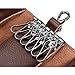 Leather Key Case Wallet Mens Womens Pure Color Key Holder Bag Wallet