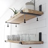 LOLYSIC 4 Pcs Scaffold Board Shelf Brackets 225mm 9 Inch Heavy Duty Black view 3