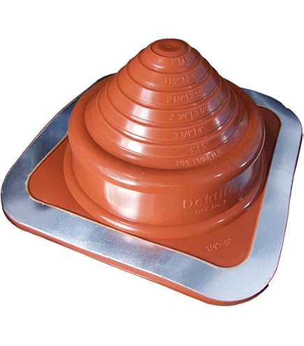 7/12 To 12/12 Pitch Roof Flashing For 6" Inner Diameter Chimney