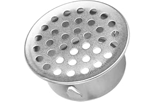 Songholee PVC Termination Cap, Stainless Steel PVC Termination Mesh Screen Cover for 2 Inch Inner Diameter Round Mesh Screen 