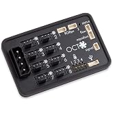 Aquacomputer OCTO Fan Controller for PWM Fans | 8-Channel PWM Fan Controller, 25W per Channel (100W Combined), 4-Pin Outputs, 2 RGBpx Outputs (180 LEDs)