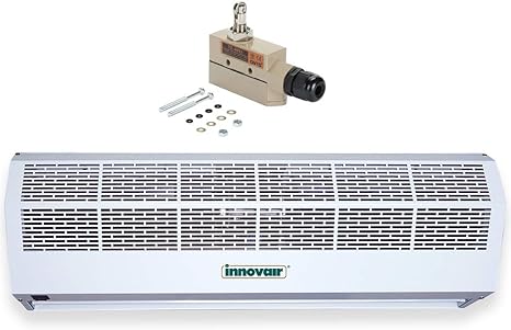 innovair cortina de aire para interiores 2 velocidades con interruptor de puerta resistente