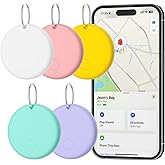 Eelexa 2025 Air Smart Tags for Apple Find My, 5 Pack Waterproof Bluetooth Trackers for Keys, Luggage, Wallet, iOS Key Finder with Replaceable Battery, Macaron Colors Birthday Gifts